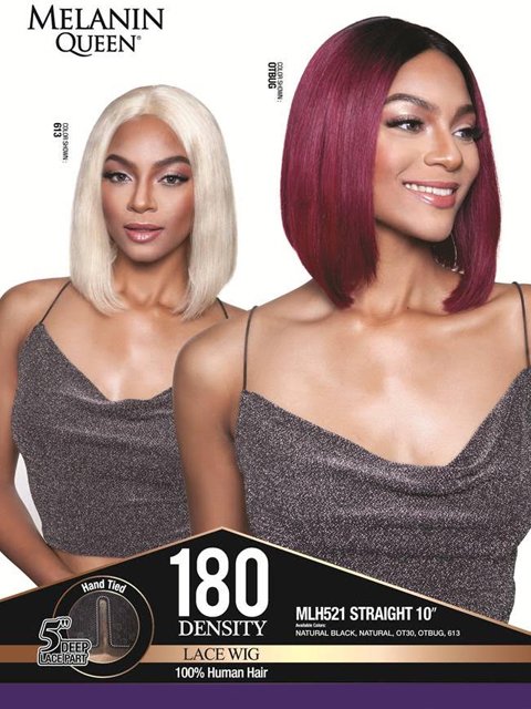 Mane Concept Melanin Queen 5 Deep Lace Front Wig - STRAIGHT 10 (MLH521)
