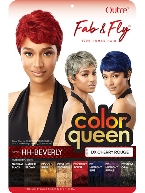 Outre Fab N Fly Color Queen Human Hair Full Wig - BEVERLY – Hair Stop and  Shop