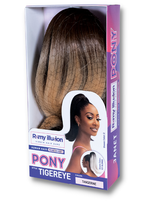 Janet Collection Remy Illusion Ponytail - TIGEREYE (RIPTE)