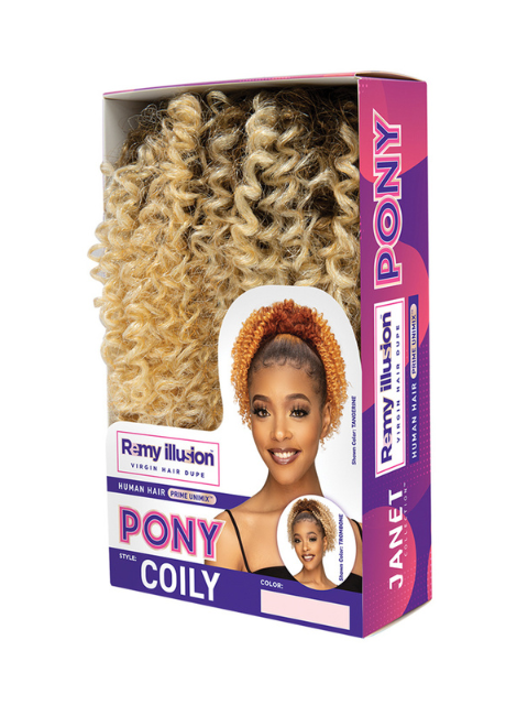 Janet Collection Remy Illusion Ponytail - COILY (RIPCY)  *SALE