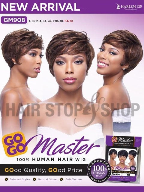 Harlem 125 100% Human Hair GoGo Master Wig - GM908