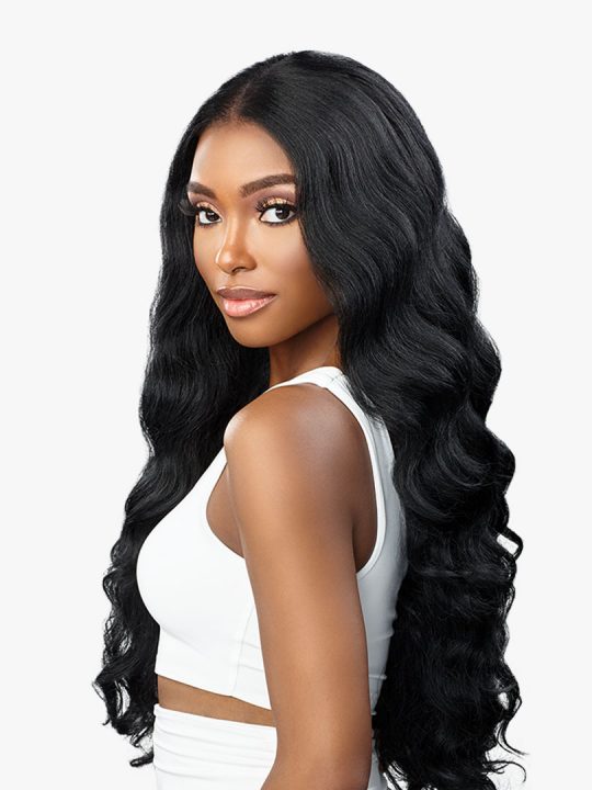 Sensationnel Human Hair Blend HD Butta Lace Front Wig - CURLY BODY 26