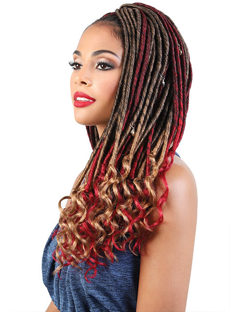 Motown Tress 3X STRAIGHT GODDESS LOCS Crochet Braid 20 C.SGLOC203