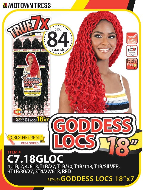 Motown Tress True 7X GODDESS LOCS Crochet Braid 18 C7.18GLOC