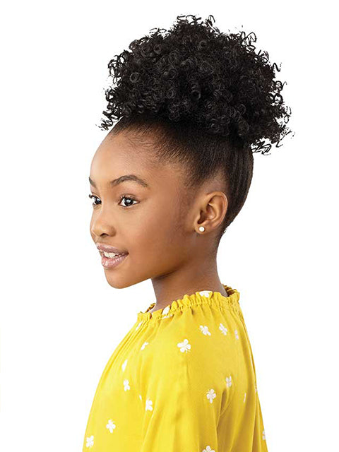 Outre Lil Looks Premium Synthetic Drawstring Ponytail - COILY PUFF