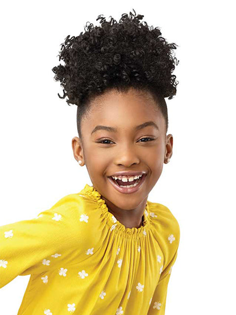 Outre Lil Looks Premium Synthetic Drawstring Ponytail - COILY PUFF