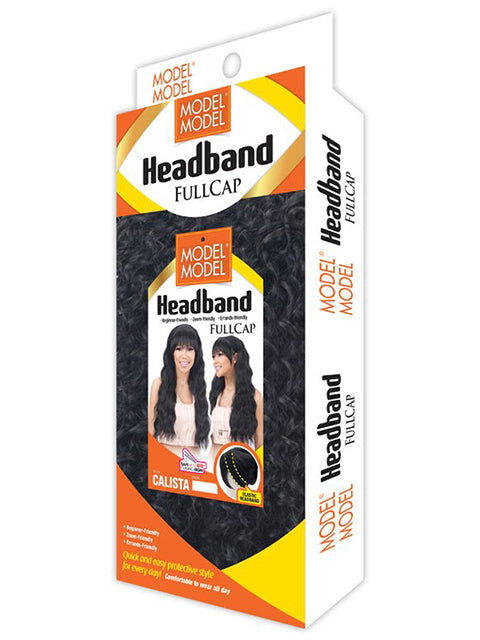 Model Model Premium Synthetic Headband Full Cap Wig - CALISTA