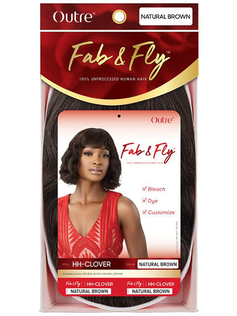 Outre Fab N Fly Unprocessed Human Hair Full Wig - CLOVER