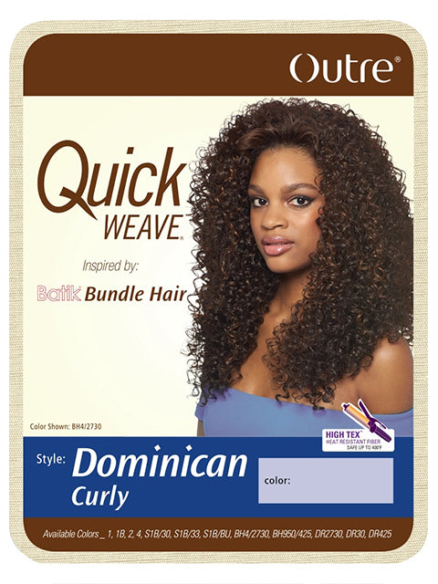 Outre Quick Weave Batik Half Wig - DOMINICAN CURLY