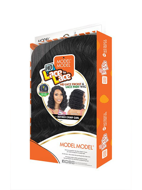 Model Model HD Lace To Lace Part Lace Front Wig - DEFINED CRIMP CURL