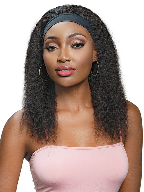 Janet Collection 100% Human Hair Crescent Band Wig - LAVY *SALE