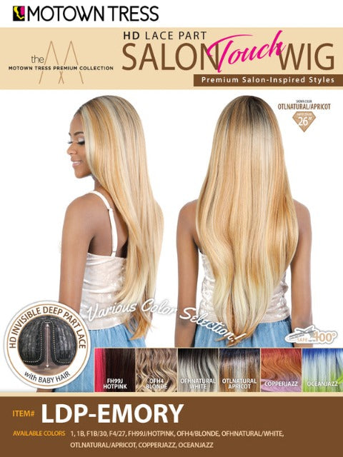 Motown Tress Salon Touch HD Lace Part Wig - LDP-EMORY