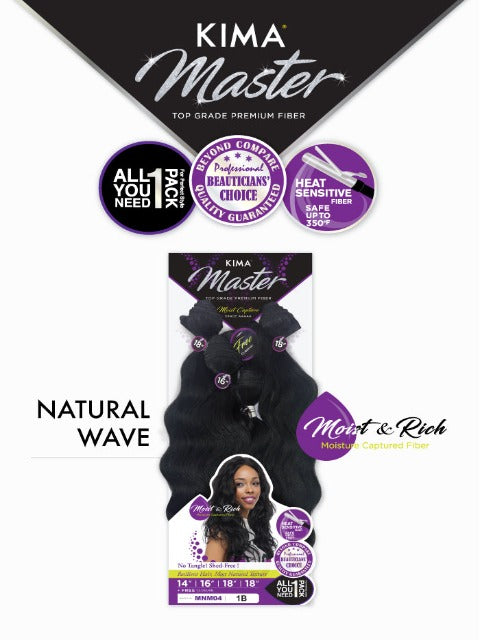 Harlem 125 Kima Master NATURAL WAVE Weave 5pc MNM04