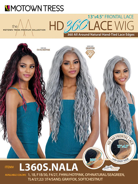 Motown Tress Premium Collection 13x4.5 Frontal Lace HD 360 Lace Wig - L360S.NALA