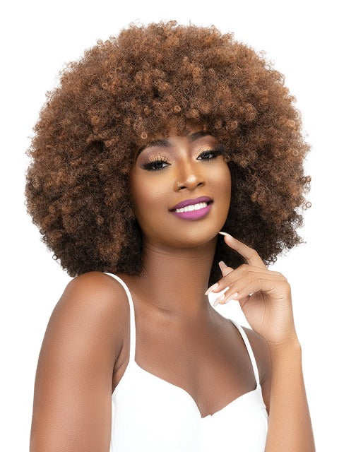 Janet Collection Premium Synthetic Natural Curly Wig - AFRO BADU