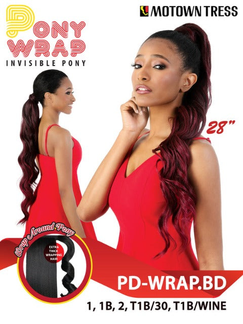 Motown Tress Premium Synthetic Pony Wrap Ponytail - PD-WRAP.BD