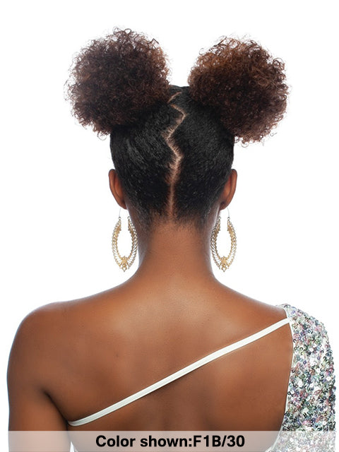 Mane Concept Pristine Queen Human Hair DrawString - PQWNT05 DOUBLE AFRO PUFF WNT