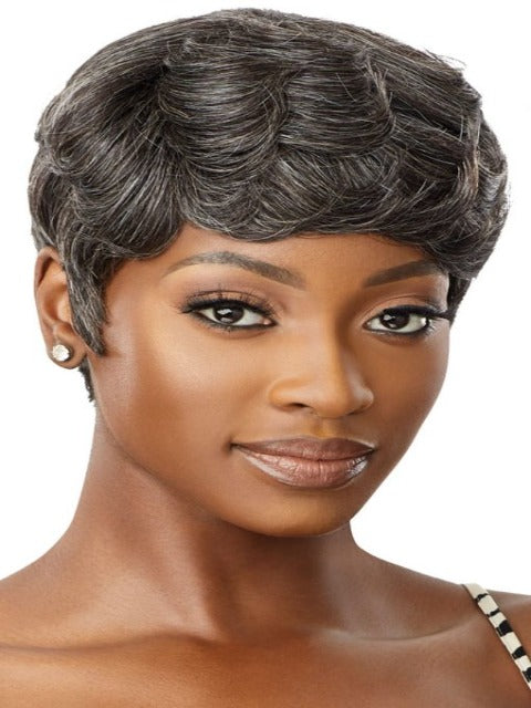 Outre Fab & Fly Gray Glamour 100% Human Hair Wig - ADDISON