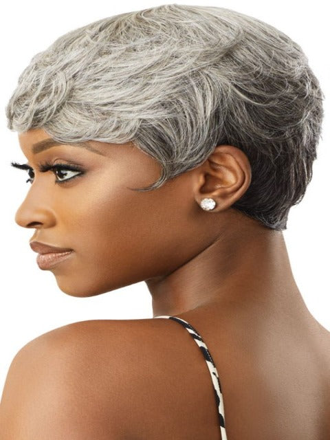 Outre Fab & Fly Gray Glamour 100% Human Hair Wig - ADDISON