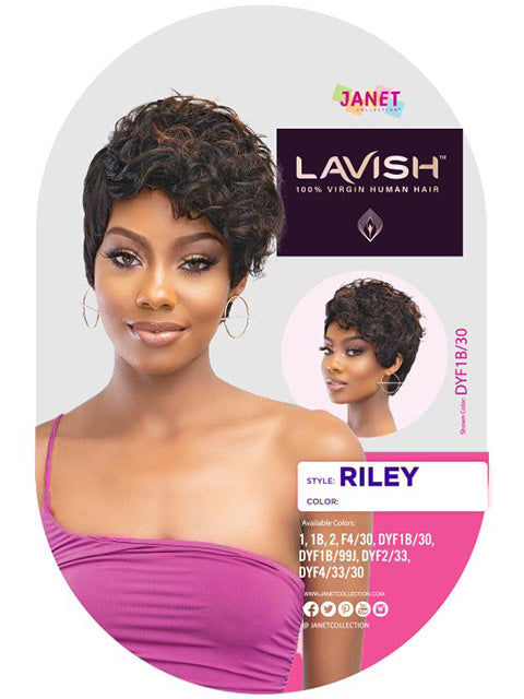 Janet Collection Lavish 100% Virgin Human Hair Wig - RILEY  *SALE