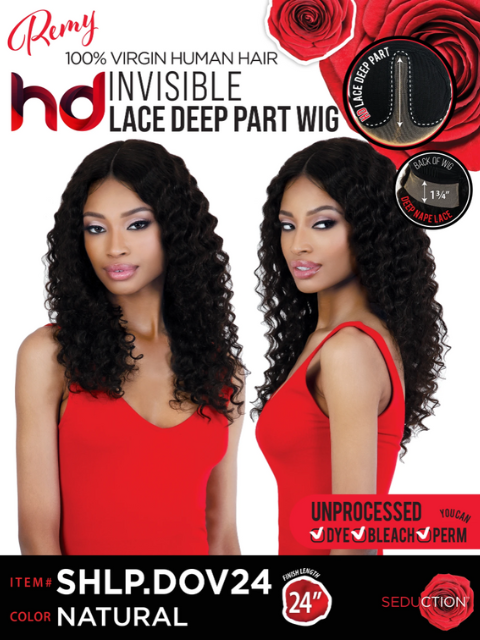 Seduction Remy Human Hair HD Invisible Lace Deep Part Wig - SHLP.DOV24