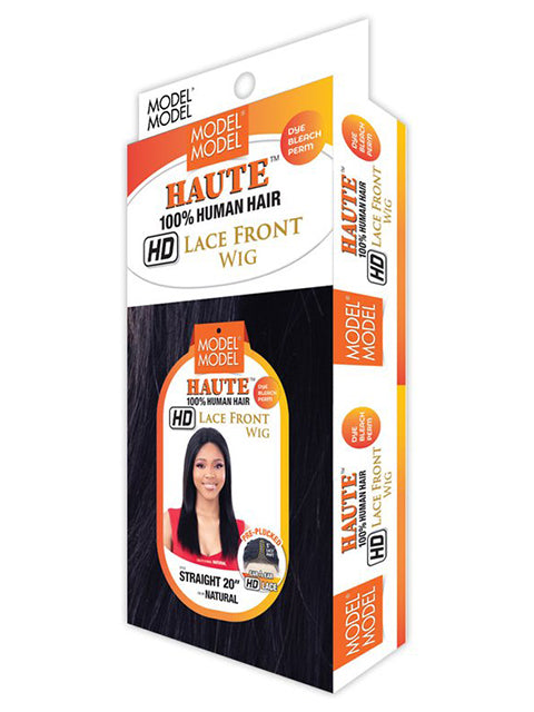 Model Model Haute 100% Human Hair HD Lace Frontal Wig - STRAIGHT 20