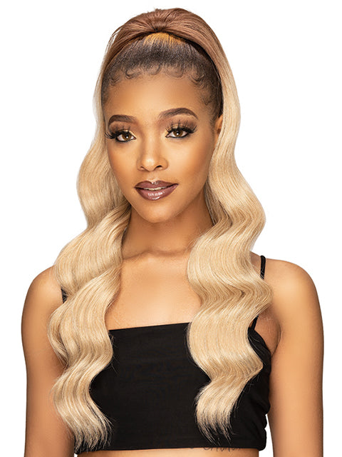 Janet Collection Remy Illusion Ponytail - TOPAZ