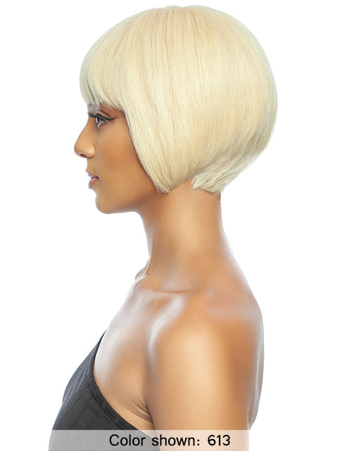 Mane Concept Trill 11A 100% Unprocessed Human Hair Full Wig - TR1130 REFINED BOB WITH BANG 8"
