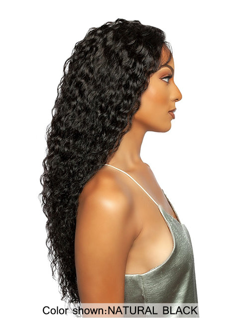 Mane Concept Trill 11A Human Hair HD Pre-Plucked Hairline Lace Front Wig - TRMP211 WATER WAVE 28