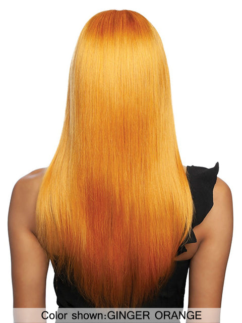 Mane Concept Trill 13A Human Hair HD Pre-Colored Lace Front Wig - TROC209 13A GINGER ORANGE STRAIGHT