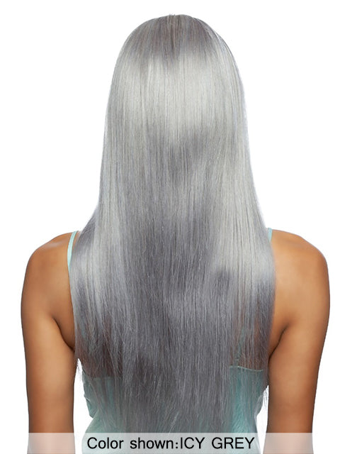 Mane Concept Trill 13A Human Hair HD Pre-Colored Lace Front Wig - TROC211 13A ICY GREY STRAIGHT