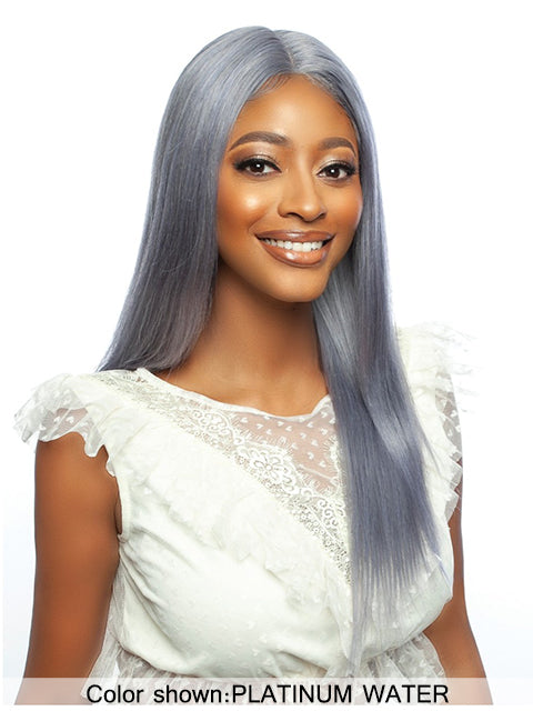 Mane Concept Trill 13A Human Hair HD Pre-Colored Lace Front Wig - TROC212 13A PLATINUM WATER STRAIGHT