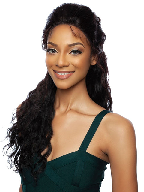 Mane Concept Trill 13A 100% Unprocessed Human Hair HD Whole Lace Wig - TROH404 DEEP WAVE 24