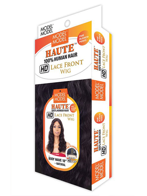 Model Model Haute 100% Human Hair HD Lace Frontal Wig - BODY WAVE 18