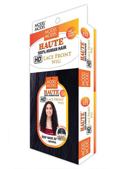 Model Model Haute 100% Human Hair HD Lace Frontal Wig - DEEP WAVE 20