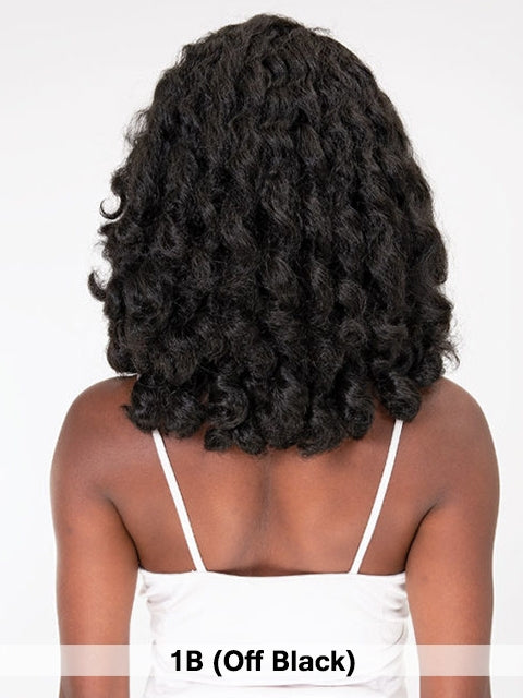 Janet Collection Synthetic Natural Me Deep Part Lace Wig - AMANI