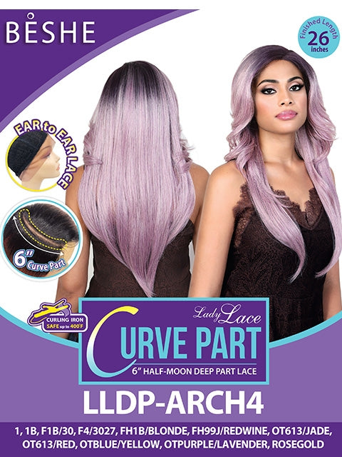 Beshe Lady Lace 6 Half-Moon Deep Part Lace Front Wig - LLDP-ARCH4