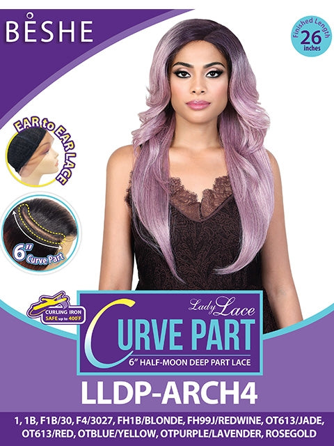 Beshe Lady Lace 6 Half-Moon Deep Part Lace Front Wig - LLDP-ARCH4