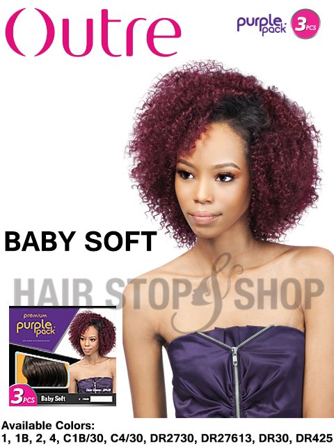 Outre Premium Purple Pack BABY SOFT Weave 3pc