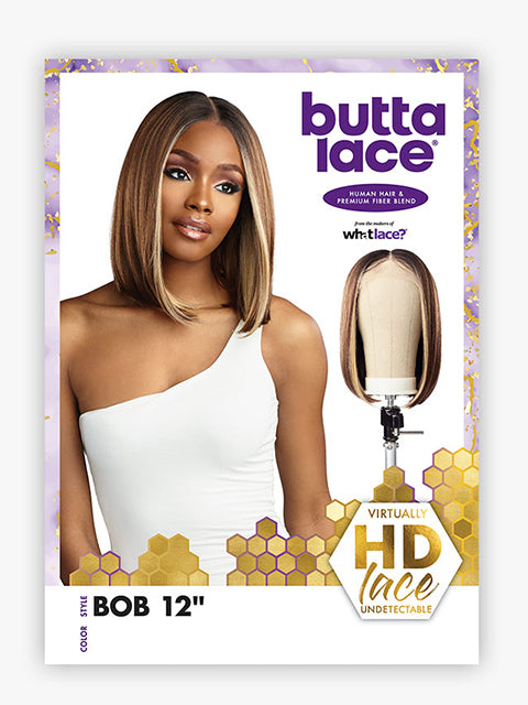 Sensationnel Human Hair Blend HD Butta Lace Front Wig - BOB 12