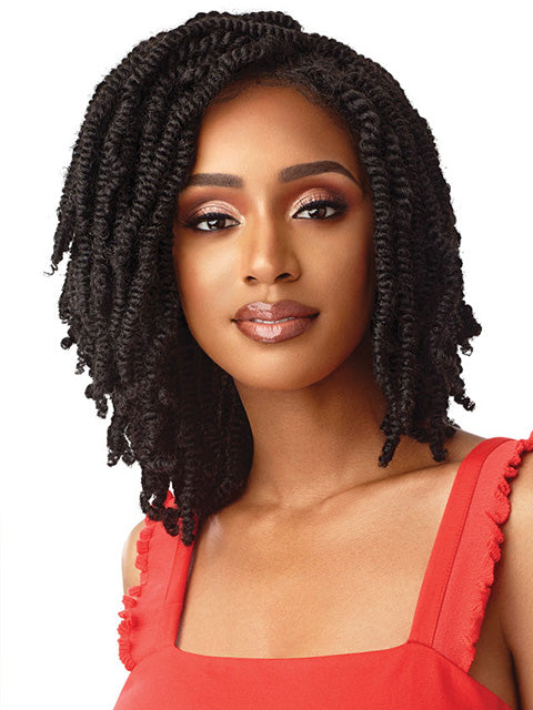 Outre X-Pression Twisted Up Swiss Braided Glueless Lace Front Wig - STRAIGHT BOMB TWIST 14
