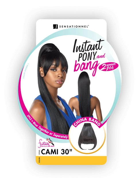 Sensationnel Instant Pony Bang Piece & Ponytail - CAMI 30