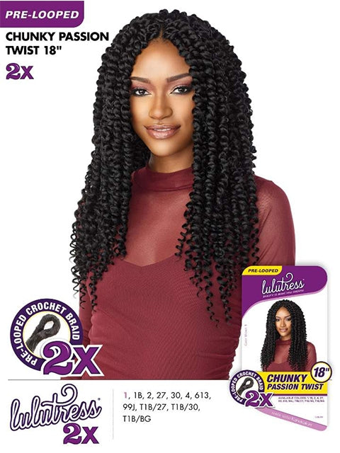 Sensationnel Lulutress 2x Chunky Passion Twist Crochet Braid 18 Sale Hair Stop And Shop