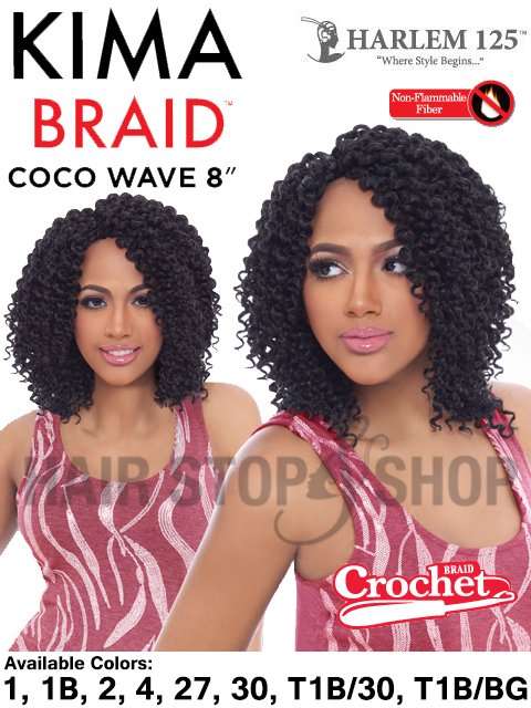 Harlem 125 Kima COCO WAVE Crochet Braid 8 KCC08