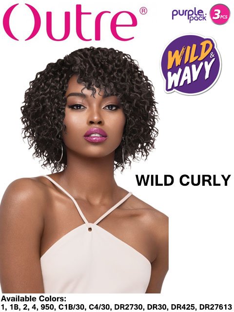 Outre Premium Purple Pack Wild & Wavy WILD CURLY Weave 3pc