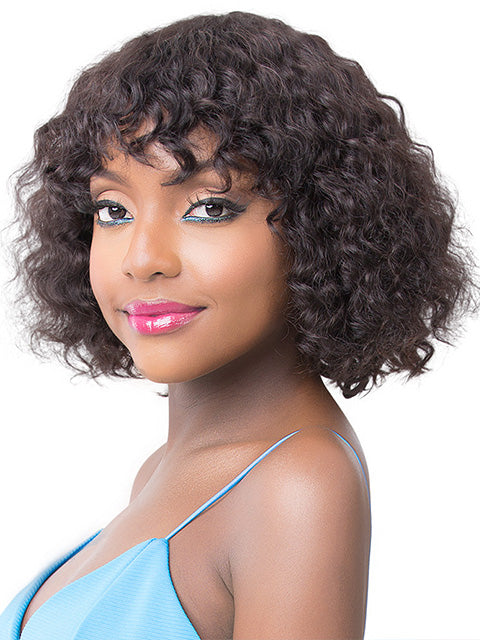 Its A Wig Human Hair Wet and Wavy Wig - NATURAL DEEP WATER 12