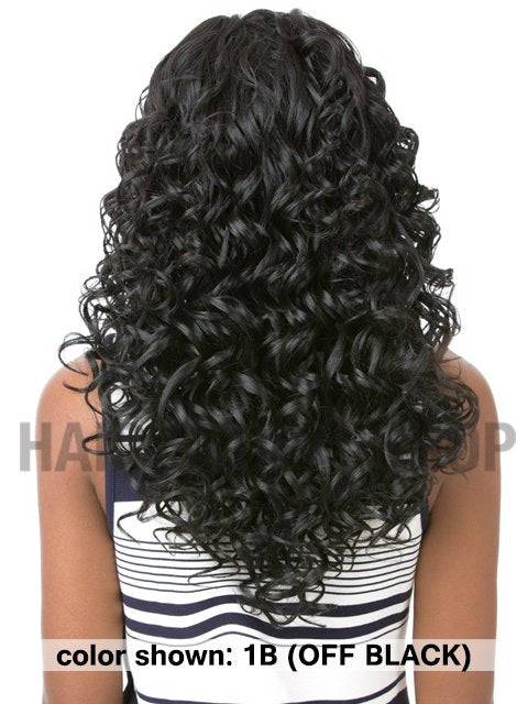 Its A Wig Quality Human Hair Blend Lace Front Wig - BUNDLE DEEP