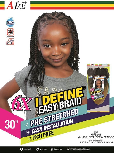 Mane Concept Afri Naptural 6X Kids I DEFINE EASY Braid 30 KBRD601