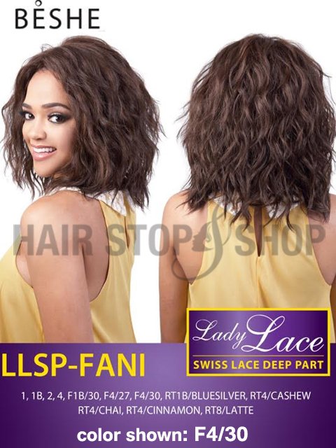 Beshe Lady Swiss Lace Deep Part Wig - LLSP FANI