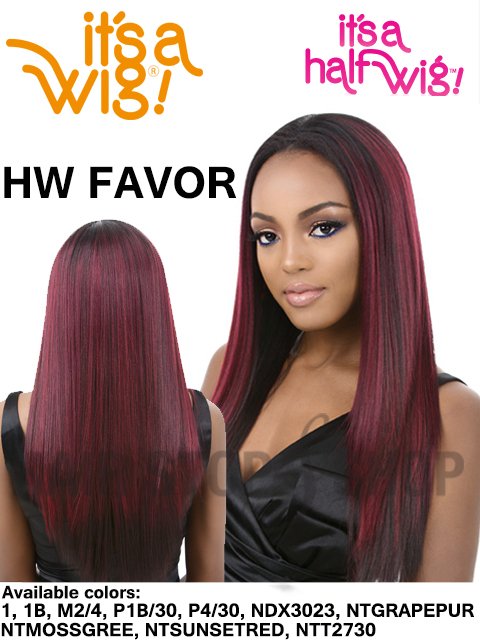 Its a Wig Iron Friendly Half Wig - HW FAVOR